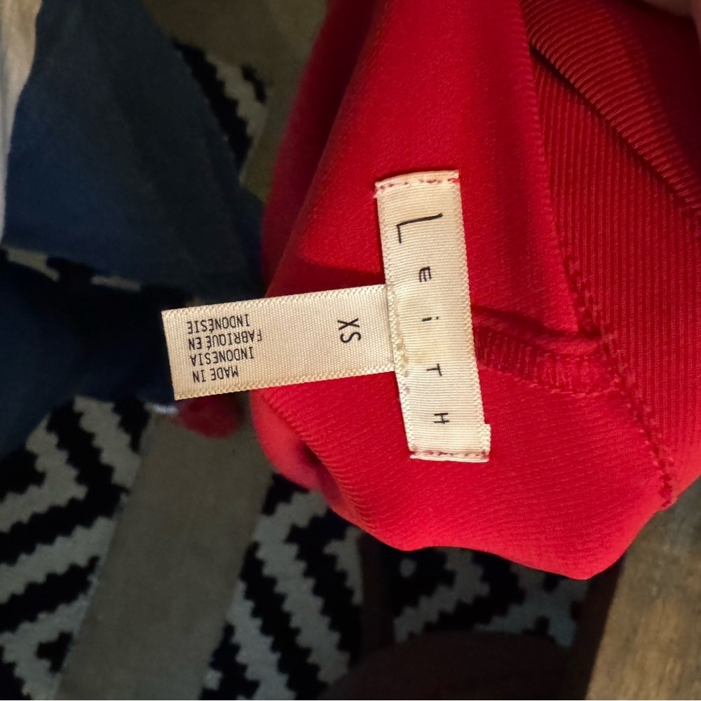 Leith oversized red blazer nwot super lightweight perfect to dress up or down - Picture 3 of 5